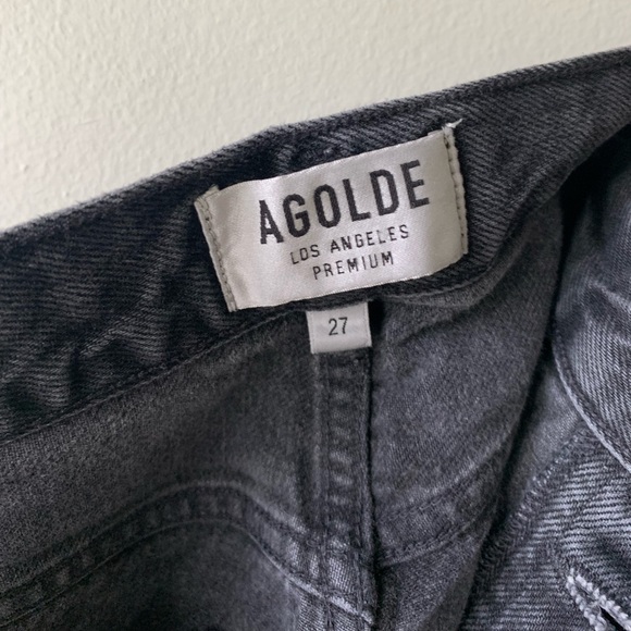 AGOLDE Ren High Waist Crop Wide Leg Jeans - Picture 2 of 13